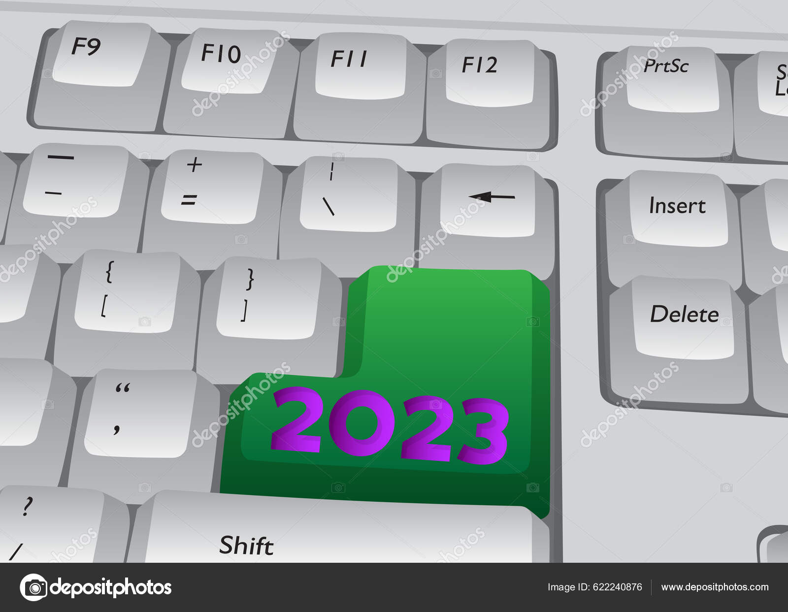 Computer keyboard number 2023 close electronic computer device part