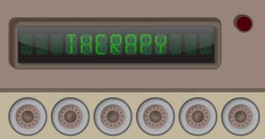 Dijital Öncü Panelde terapi metni. Hafif Ekipmanlı Duyuru İletisi.