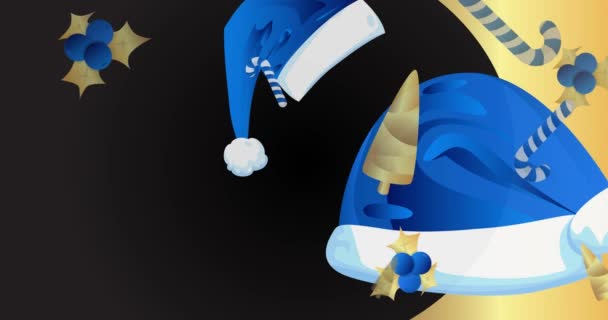 Luksusowy Deluxe Christmas Tle Animacji Abstrakcyjna Kreskówka Imprezą Świąteczną Stronę — Wideo stockowe