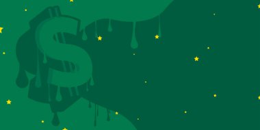 Dollar Sign. Graffiti tag. Abstract modern street art background decoration performed in urban painting style.