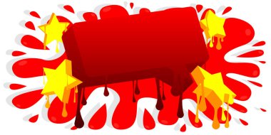 Speech Bubble Graffiti Background. Abstract modern dirty street art decoration performed in urban painting style.