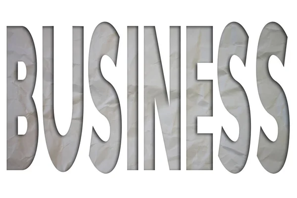 背景色の上にトーン 砕いた白い紙でビジネステキスト — ストック写真