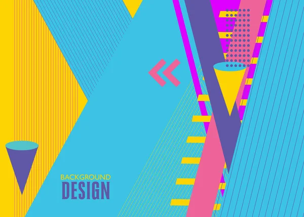 概要図形テンプレートです ヴィンテージミニマル幾何学ポスター バナーデザイン 幾何学的なレトロな要素のテーマカバー — ストックベクタ