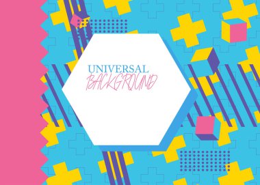 Geometrik retro elementler teması Arkaplan. Klasik Minimal Geometrik Şablon. Soyut Grafik Şekiller posteri, afiş tasarımı. kapak.