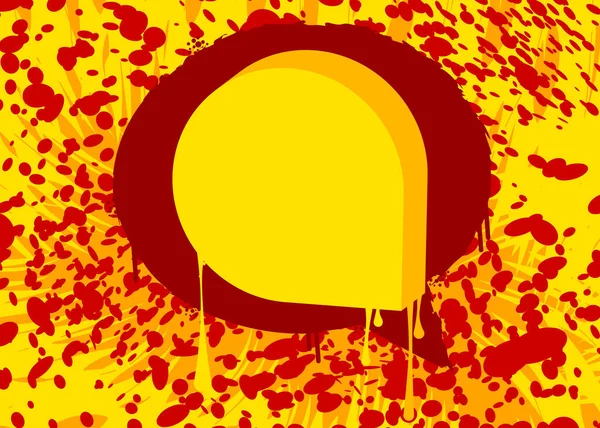 Кольорове Червоне Жовте Графіті Мова Бульбашки Абстрактне Сучасне Вуличне Мистецтво — стоковий вектор