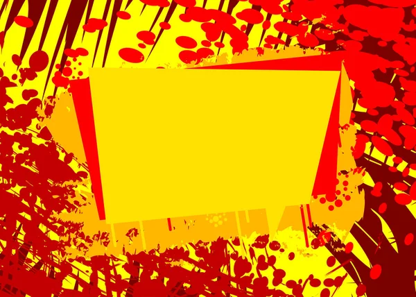 Colorido Rojo Amarillo Graffiti Fondo Burbuja Discurso Fondo Abstracto Arte — Archivo Imágenes Vectoriales