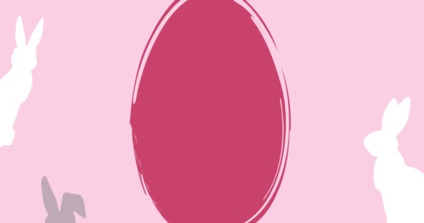 Пасхальная Распродажа Большим Яйцом Пельменями Дизайн Скидочного Предложения Elegant Holiday — стоковое видео