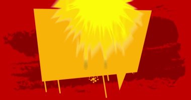 Graffiti etiket animasyonu iptal edildi. Soyut modern sokak sanatı dekorasyonu kentsel resim tarzında gerçekleştirildi.