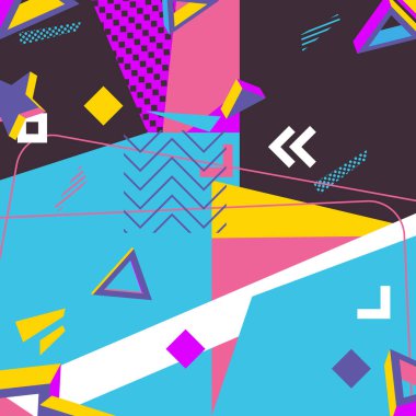 Geometrik grafik şekiller şablon. Kitap kapağı, Newsletter, Sosyal Medya arka planı için klasik arka plan. Soyut geometrik poster.