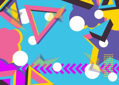 Klasik soyut geometrik şekiller şablon. Poster, kitap kapağı, Newsletter, Sosyal Medya arkaplanı için geometrik grafik arkaplan.