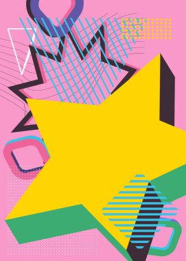 Geometrik şekilli basit bir arkaplan. Klasik Meşgul Sanat Şablonu. Poster, kitap kapağı, Newsletter, Sosyal Medya arkaplanı için soyut geometrik grafik şablon.