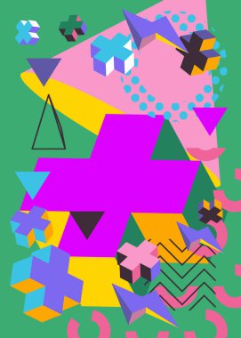 Klasik geometrik şekiller arka plan. Basit Meşgul Düzeni. Poster, kitap kapağı, Newsletter, Sosyal Medya için soyut geometrik grafik sanat şablonu.