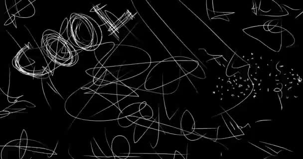 Animace Starého Chaotického Filmového Pásu Grunge Efektem Rušně Zničené Pozadí — Stock video
