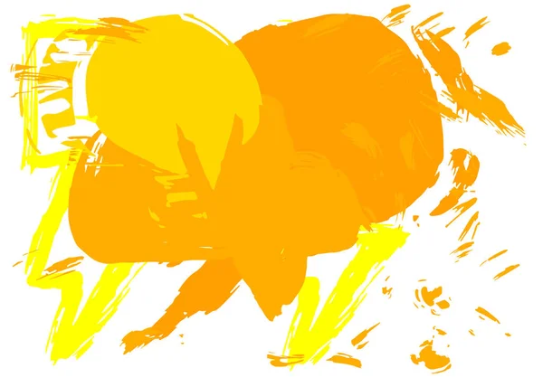 Símbolo Mensaje Burbuja Habla Amarilla Abstracta Graffiti Aislado Sobre Fondo — Archivo Imágenes Vectoriales
