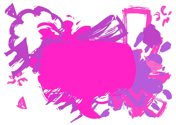 Estilo Pintura Urbana Abstracta Púrpura Símbolo Mensaje Burbuja Discurso Graffiti — Archivo Imágenes Vectoriales