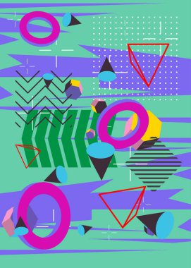 Soyut geometrik grafik delüks arkaplan. Yoğun arkaplanlı minimum geometrik vektör. Poster için klasik şablon.