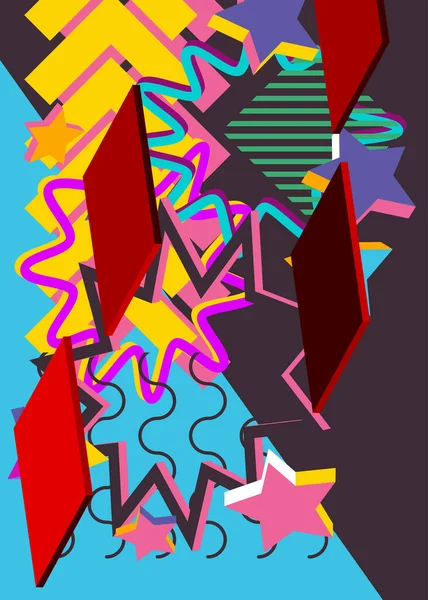 Abstrakte Geometrische Grafik Deluxe Hintergrund Minimaler Geometrischer Vektor Mit Geschäftigen — Stockvektor