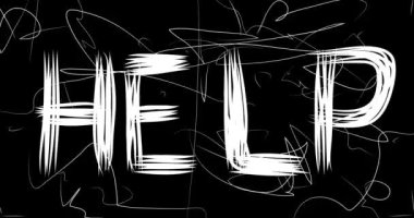 Eski kaotik film şeritlerinin animasyonuna grunge etkisi ile yardım et. Yoğun televizyon, video yüzeyi, klasik ekran beyaz çizikler, kesikler, toz ve lekeler.