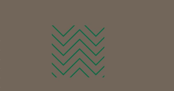 Verde Gris Formas Geométricas Fondo Vídeo Simple Geométrico Vintage Mínimo — Vídeos de Stock