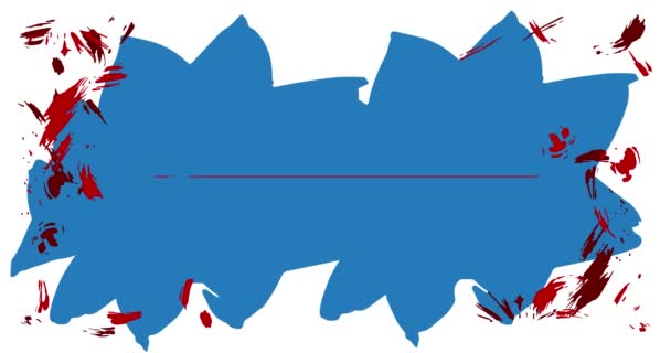抽象的な緑 赤と青のグラフィティスピーチバブルアニメーション 白い背景にアーバンスタイルのメッセージサイン 現代トークアイコン漫画ビデオ — ストック動画