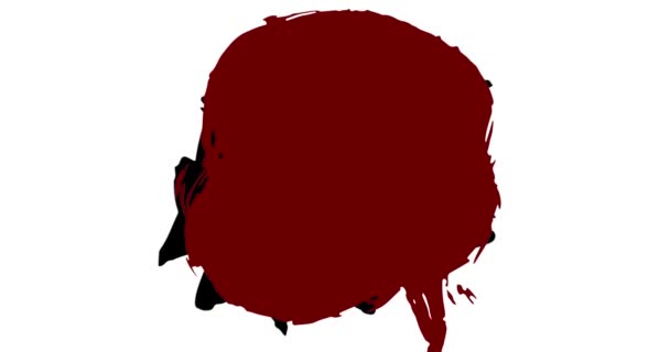 Чорно Червона Графітова Мовна Бульбашка Повідомлення Знак Обговорення Прикраси Вуличного — стокове відео