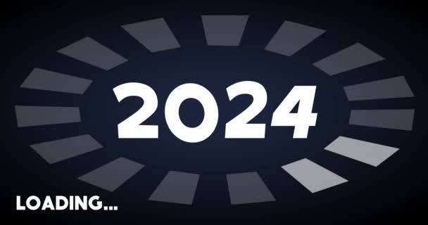 2024号 带有加载 上传条形指示器 上载电脑屏幕 — 图库视频影像