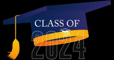 2024 mezuniyet tasarım videosu. Klasik davetiye, kutlama etkinliği, animasyon. Lise ya da üniversite mezunları.