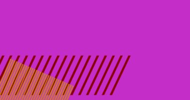 Geometrik grafik retro havalı tema arkaplan animasyonu. Minimum geometrik video. Klasik soyut şekiller.