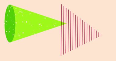 70 'lerin yoğun arka plan animasyonu. Harika 1970 'lerin sanat videosu. Minimalist Vintage tasarım sahnesi. Eski moda renkli sanat eserleri.