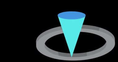 Çok renkli geometrik grafik retro temalı arkaplan animasyonu. En az yoğun geometrik elementler videosu. Klasik soyut şekiller.