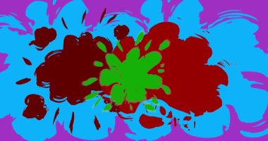 Muhteşem Graffiti konuşma balonu animasyonu. Modern Mesajlaşma tabelası sokak sanat dekorasyonu videosu, şehir boyama tarzında tartışma simgesi.