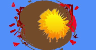 Güzel graffiti konuşma balonu animasyonu. Modern Mesajlaşma tabelası sokak sanat dekorasyonu videosu, şehir boyama tarzında tartışma simgesi.