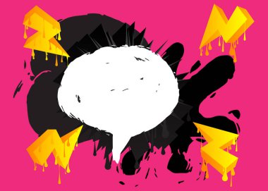 Renkli Graffiti arka planı. Soyut modern sokak sanatı dekorasyon konuşma balonu kentsel resim tarzında gerçekleştirildi.