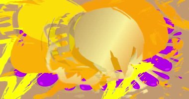 Güzel graffiti konuşma balonu animasyonu. Modern Mesajlaşma tabelası sokak sanat dekorasyonu videosu, şehir boyama tarzında tartışma simgesi.