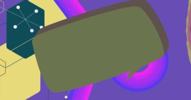 70 'lerin gerisinde konuşma balonu ve havalı replikler var. 1970 'lerin sanat şablonu. Minimalist Vintage tasarım posteri. Eski moda renkli sanat eserleri.