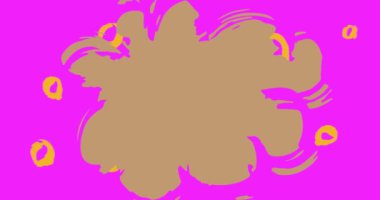 Güzel graffiti konuşma balonu animasyonu. Modern Mesajlaşma tabelası sokak sanat dekorasyonu videosu, şehir boyama tarzında tartışma simgesi.