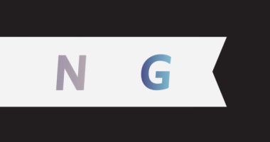 Animasyon retro, metin alışverişi ile klasik kurdele. 