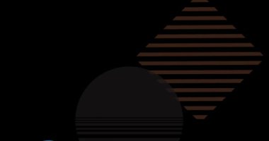 Basit soyut geometrik şekiller. Çoklu renkli grafiksel retro tema arkaplan animasyonu. En az meşgul geometrik ögeler videosu.