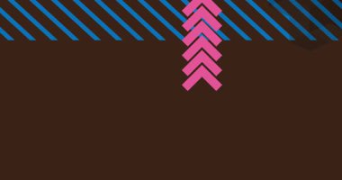 Basit soyut geometrik şekiller. Çoklu renkli grafiksel retro tema arkaplan animasyonu. En az meşgul geometrik ögeler videosu.