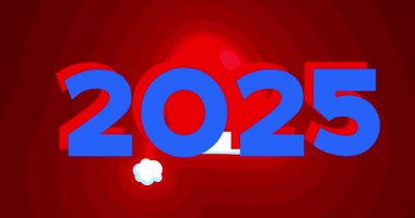 Kırmızı Noel Baba Şapkası, 2025 numara. Tatil canlandırmalı video