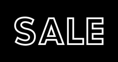 Animasyon çerçeveli indirimli metin. Video Hareketi Grafikleri