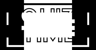 Animasyon çerçeveli Sınav Zamanı metni. Video Hareketi Grafikleri