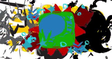 Graffiti arka planı. Soyut modern sokak sanatı dekorasyonu kentsel resim tarzında gerçekleştirildi.