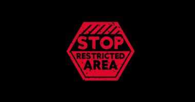 Uyarı işareti kauçuk damgası. Grunge resim tekniği ile etiketle.