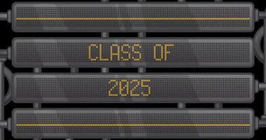 Dijital Öncü Panelde 2025 sınıfı metin. Hafif Ekipmanlı Duyuru İletisi.