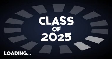 Çubuk Göstergesi Yükleme, İndirme ve Yükleme ile 2025 sınıfı metin. Bilgisayar ekranına yükle, yükle.