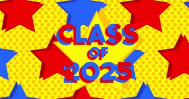2025 mezunu bir yıldız. Çizgi film animasyon videosu.