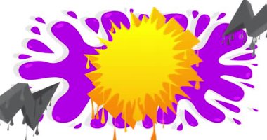 Graffiti arka planı. Soyut modern sokak sanatı dekorasyonu kentsel resim tarzında gerçekleştirildi.