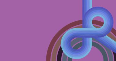 70 'lerin Retro Arkaplan animasyonu ile Groovy 1970' lerin sanat videosu. Minimalist Vintage tasarımı, eski moda renk çizimi.