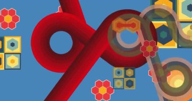 70 'lerin Retro Arkaplan animasyonu ile Groovy 1970' lerin sanat videosu. Minimalist Vintage tasarımı, eski moda renk çizimi.